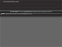 Tablet Screenshot of onenoteonline.com